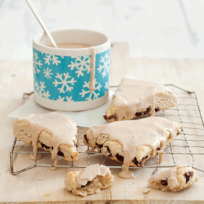 Cinnamon-Glazed-Cranberry-Scones Cinnamon Glazed Cranberry Scones