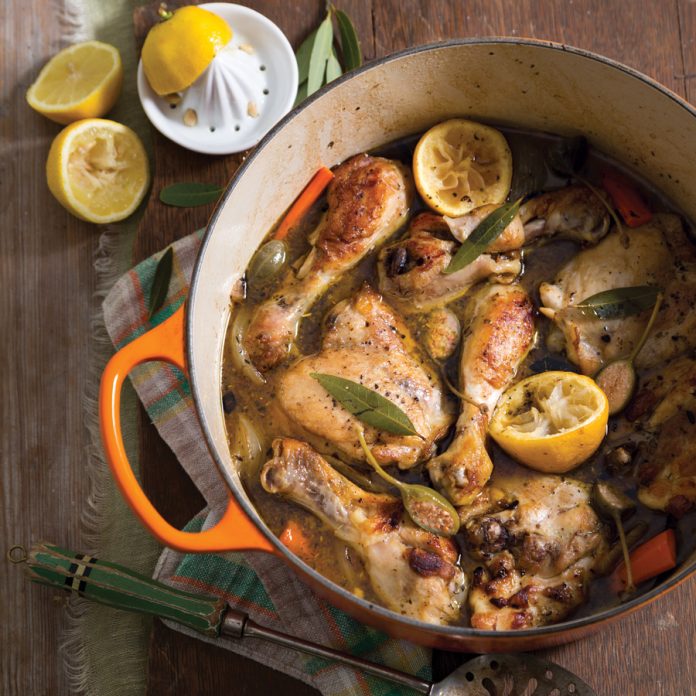 Southern Cast Iron Lemon Capers Chicken