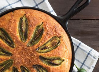 Jalapeño and Goat Cheese Cornbread