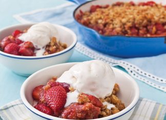 Strawberry Double-Decker Crisp Strawberry Crisp