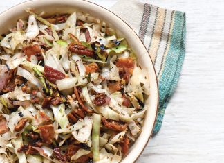 Charred Cabbage Slaw with Bacon and Pecans Charred Cabbage Slaw