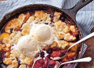 Blueberry-Peach Cobbler Blueberry-Peach Cobbler
