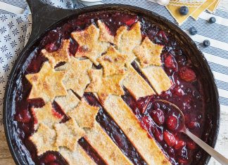 Red, White, and Blue Cobbler Red, White, and Blue Cobbler for Fourth of July