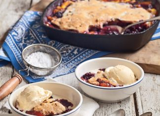 Blackberry-Nectarine Cobbler Blackberry-Nectarine Cobbler