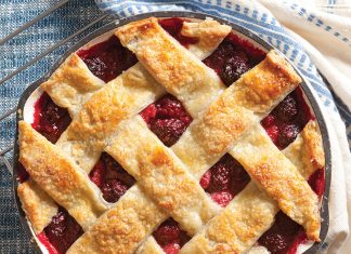 Raspberry-Blackberry Sour Cream Cobbler Raspberry-Blackberry Sour Cream Pie