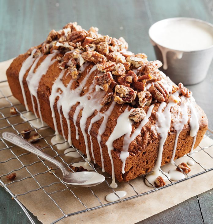 Sweet Potato Bread with Candied Pecans