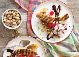 Grilled Banana Splits Grilled Banana Splits