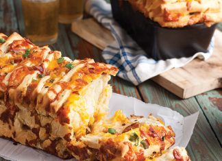 Bacon-Cheddar Pull-Apart Bread Bacon-Cheddar Pull-Apart Bread