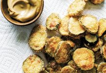 Fried Dill Pickles with Sorghum Mayo