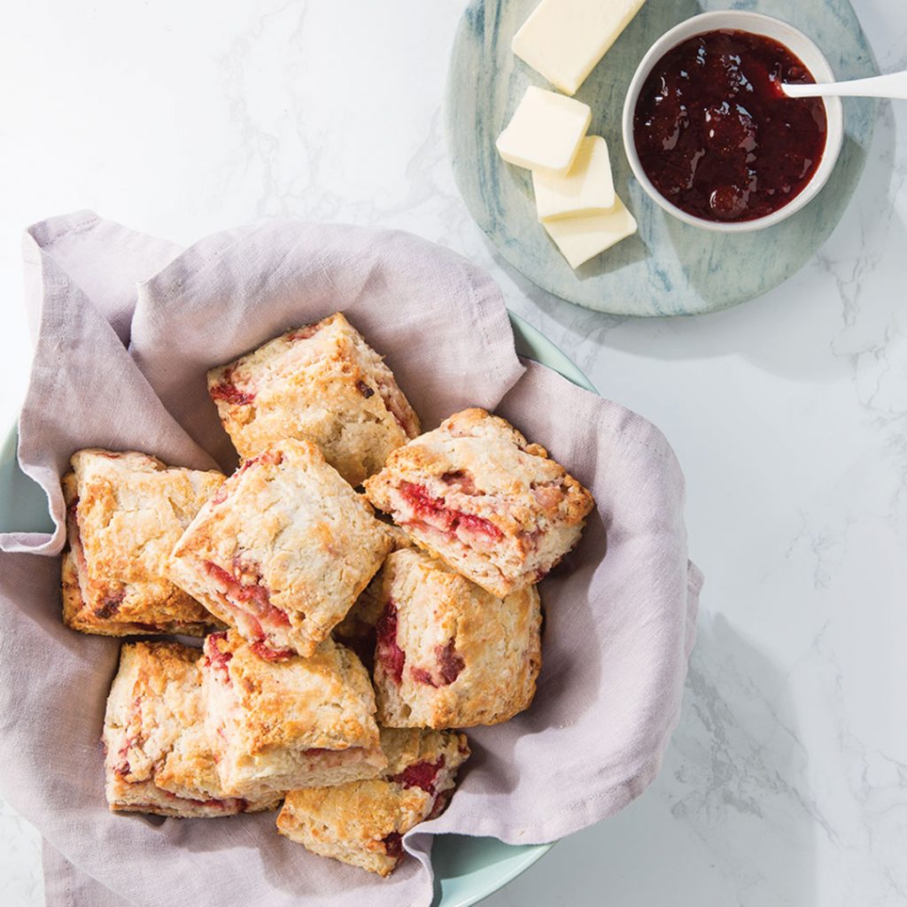 Roasted Strawberry Biscuits