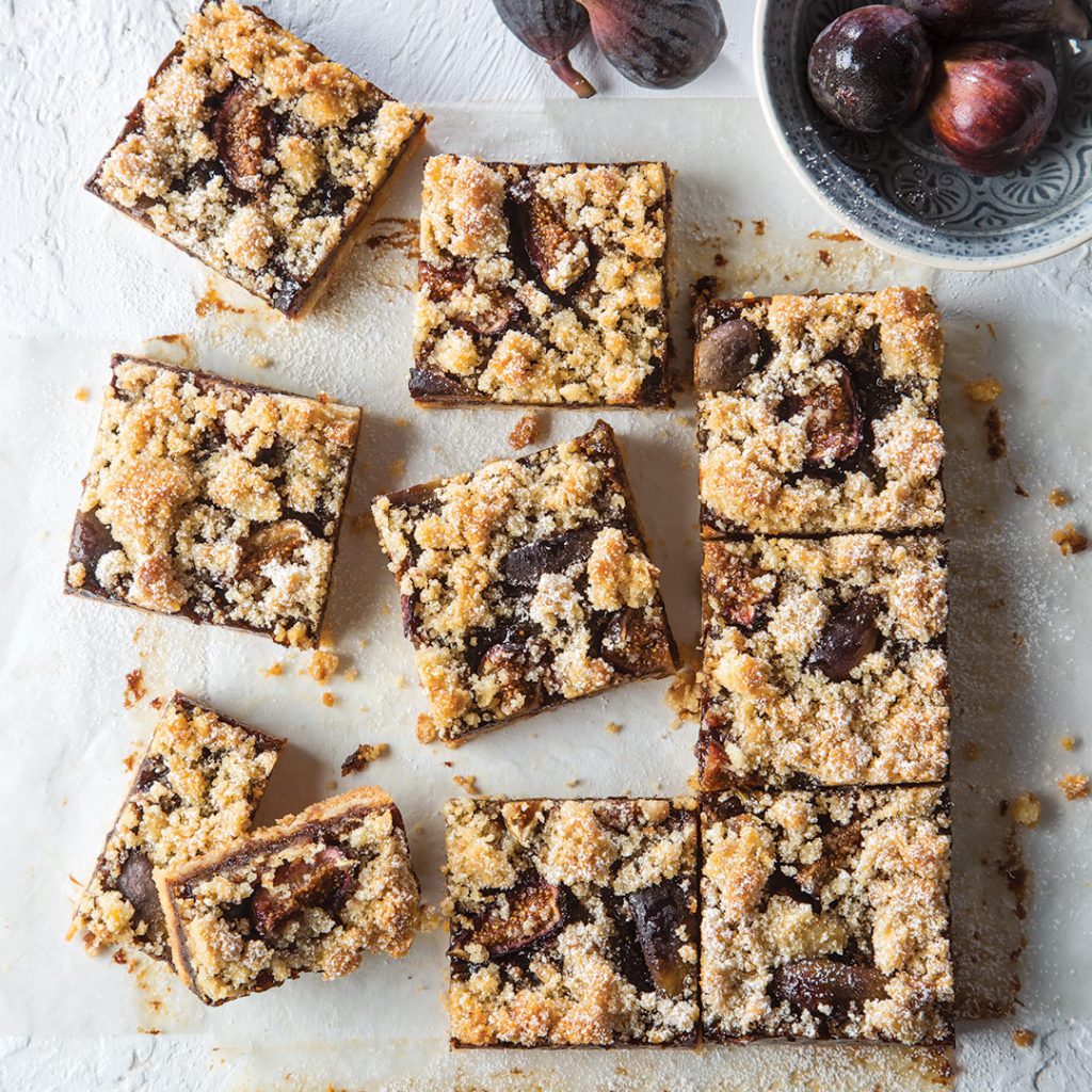 Fig Pound Cake Crumb Bars