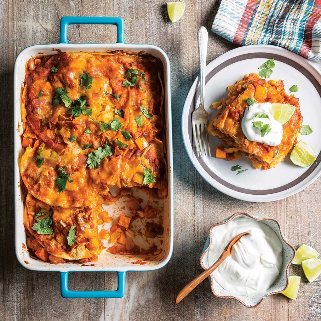 Sweet Potato Enchilada Casserole
