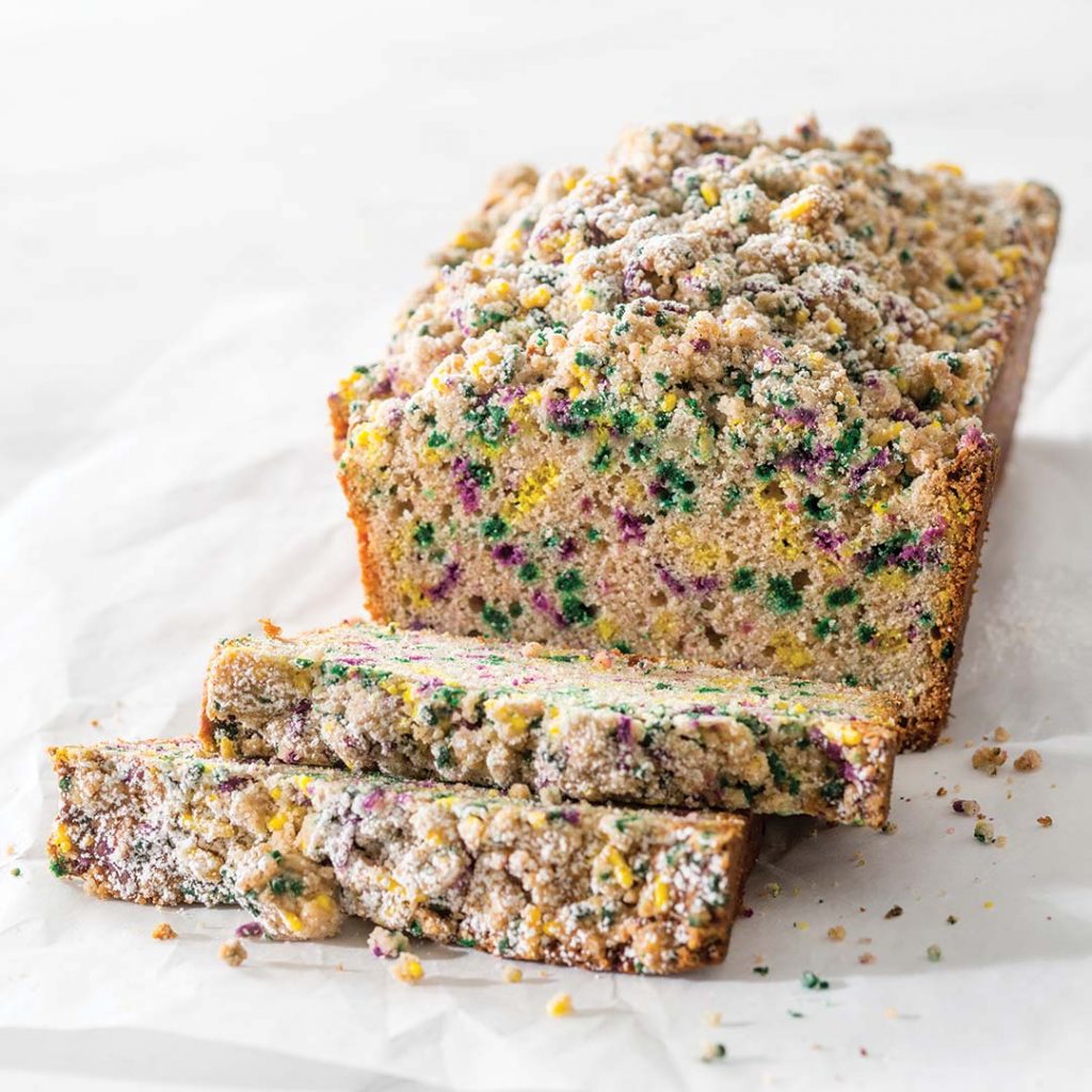Mardi Gras Streusel Bread