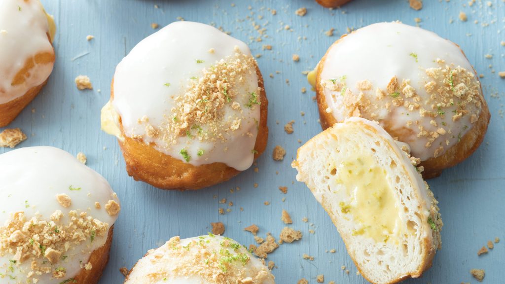 Key Lime-Filled Doughnuts