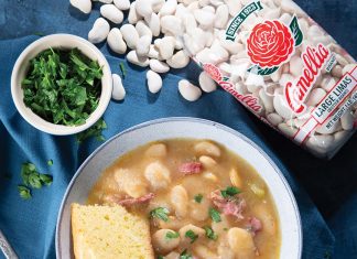 Large Limas with Ham Hock