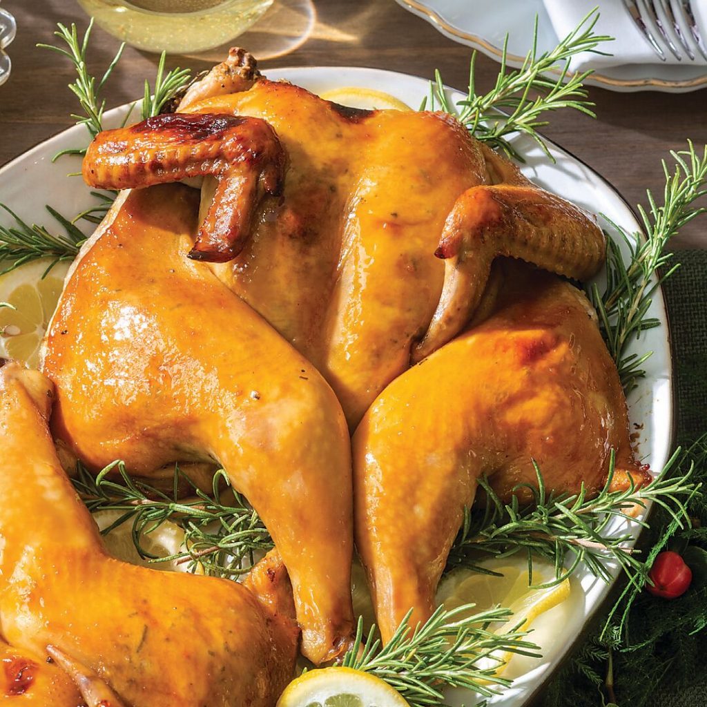 Orange-Sorghum Glazed Chicken