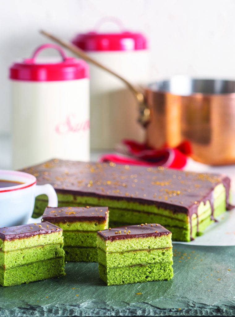 Pistachio-Mint Layer Cookies