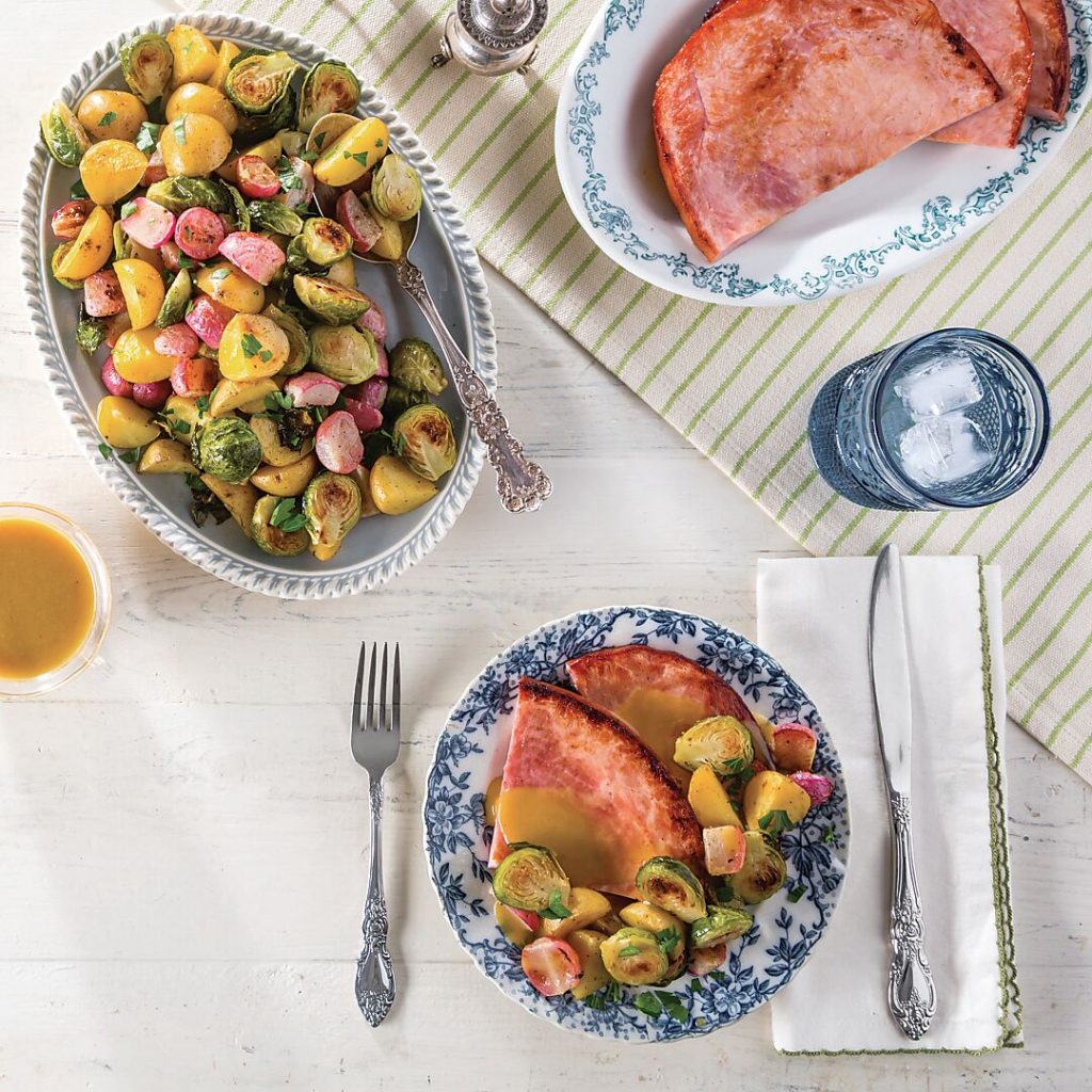 Ham Steak Supper