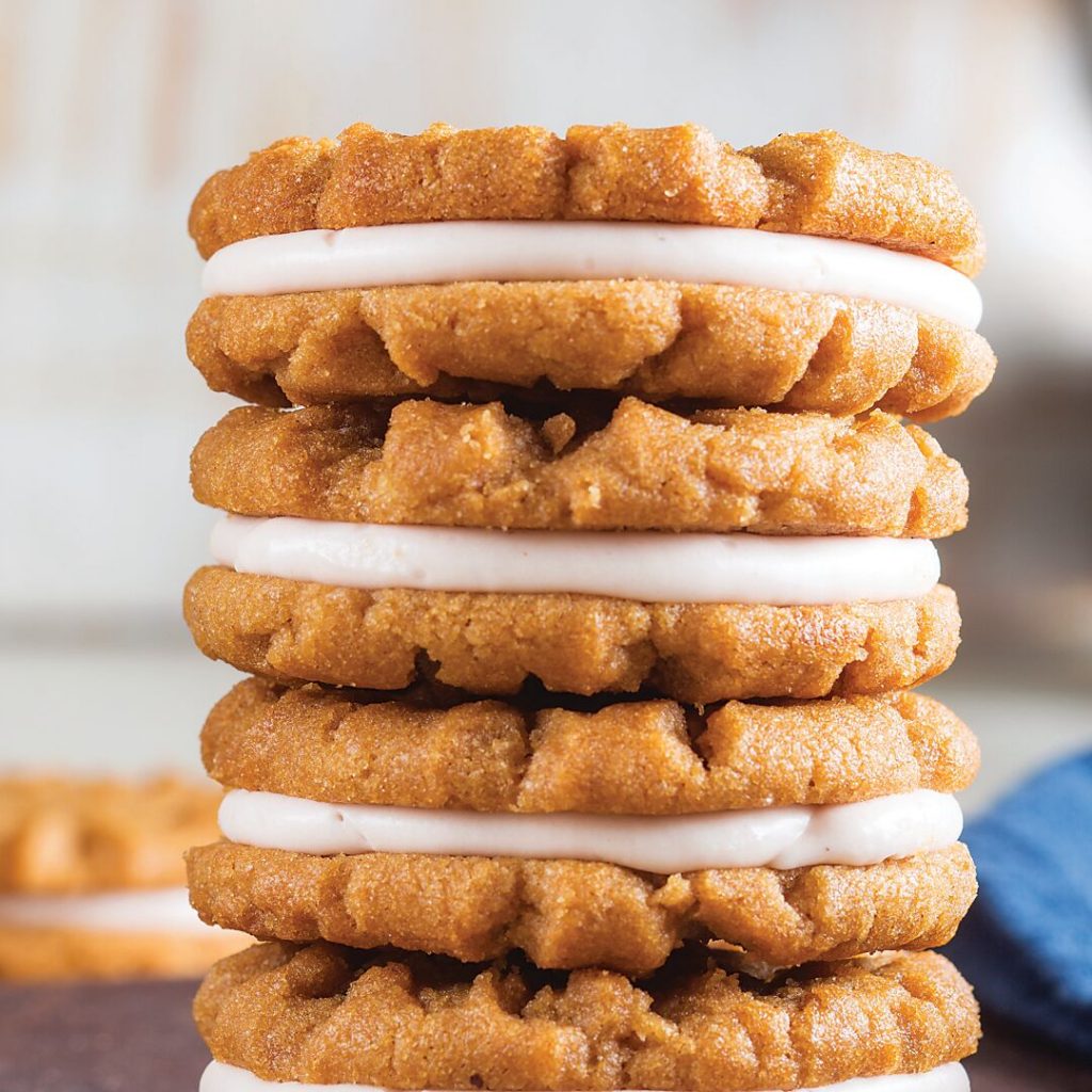 Peanut Butter and Jam Sandwich Cookies