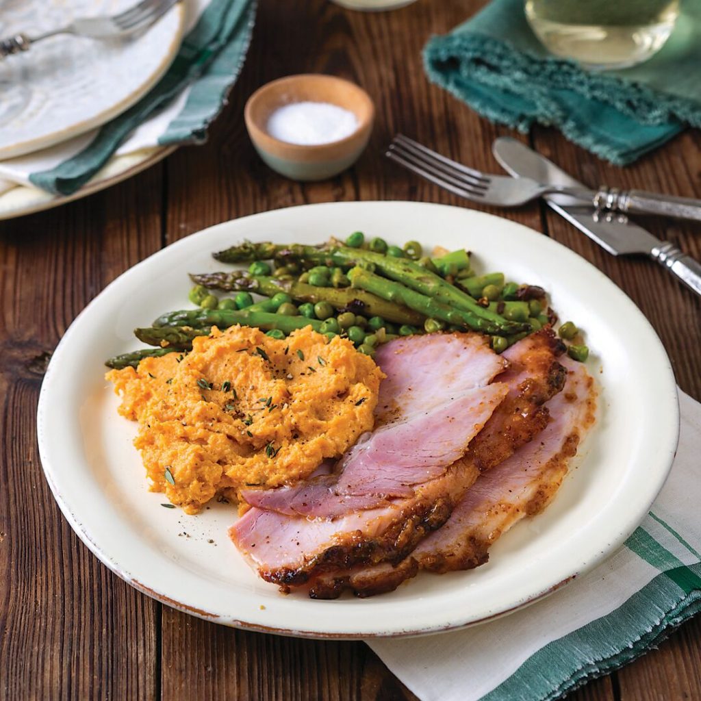 Mashed Sweet Potatoes with Goat Cheese