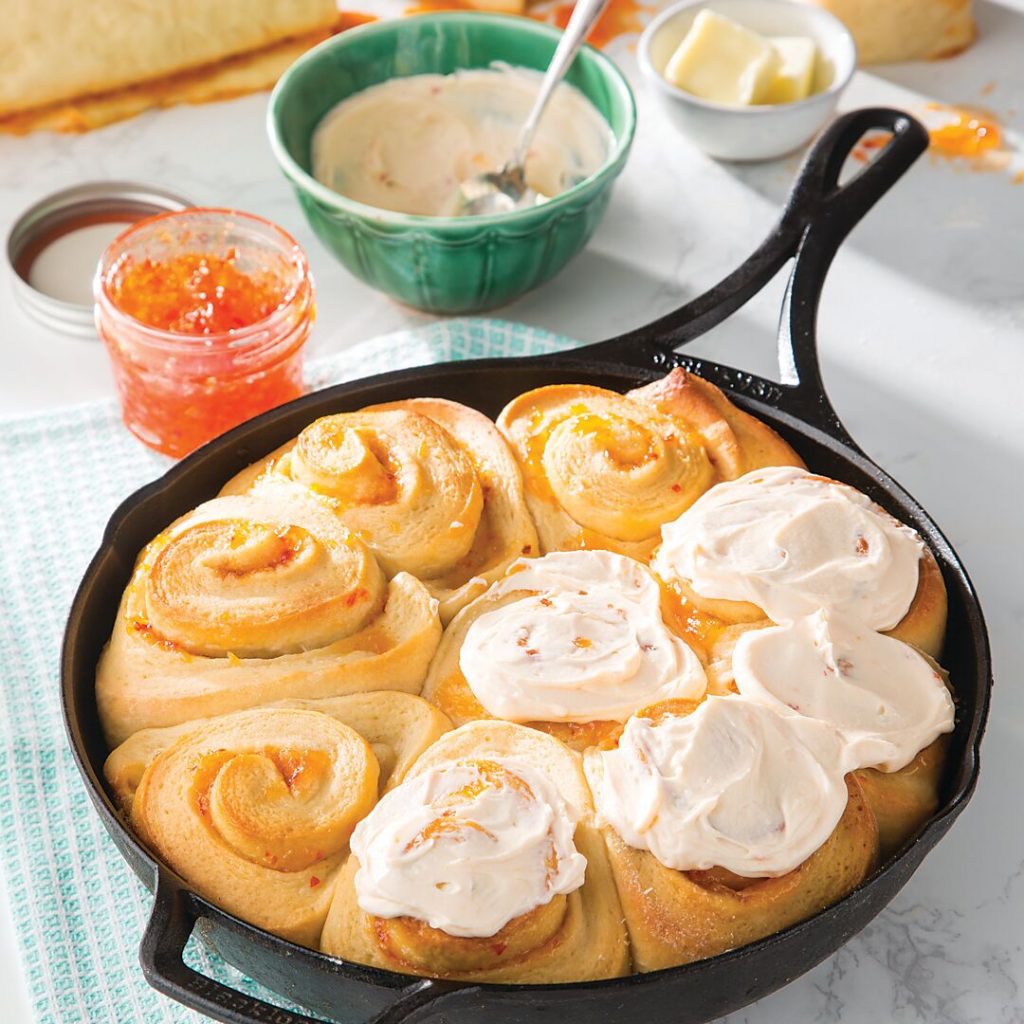Peach-Pepper Jelly Rolls