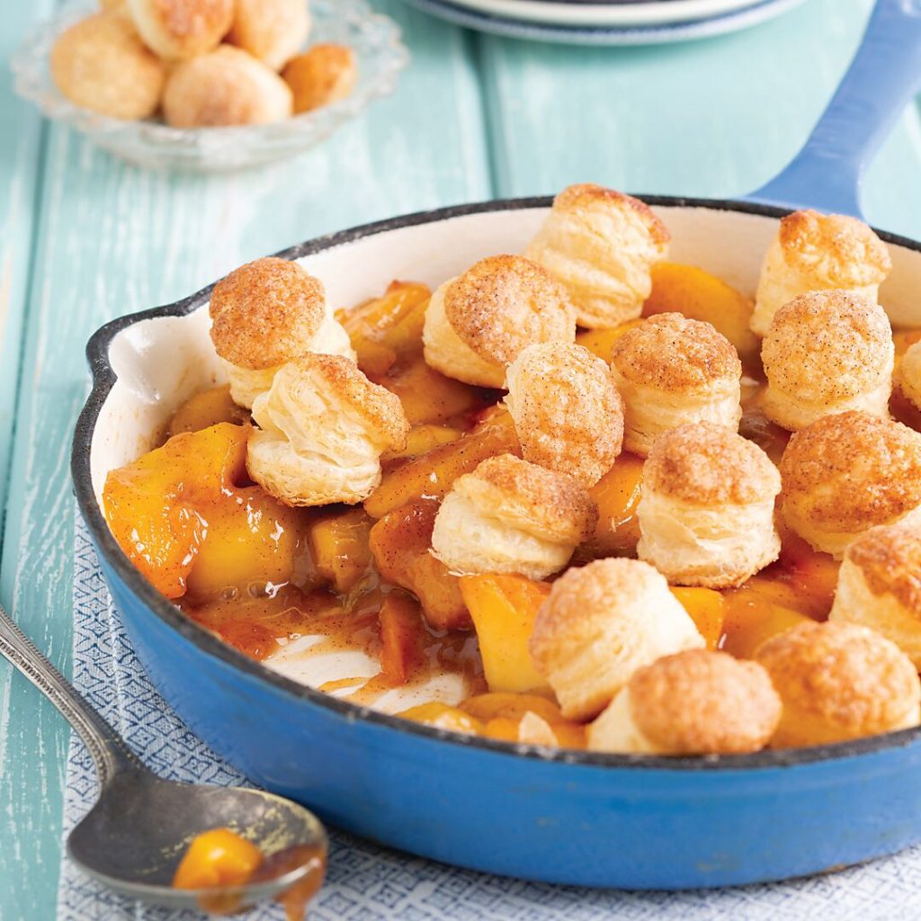 Peach and Whiskey Cobbler