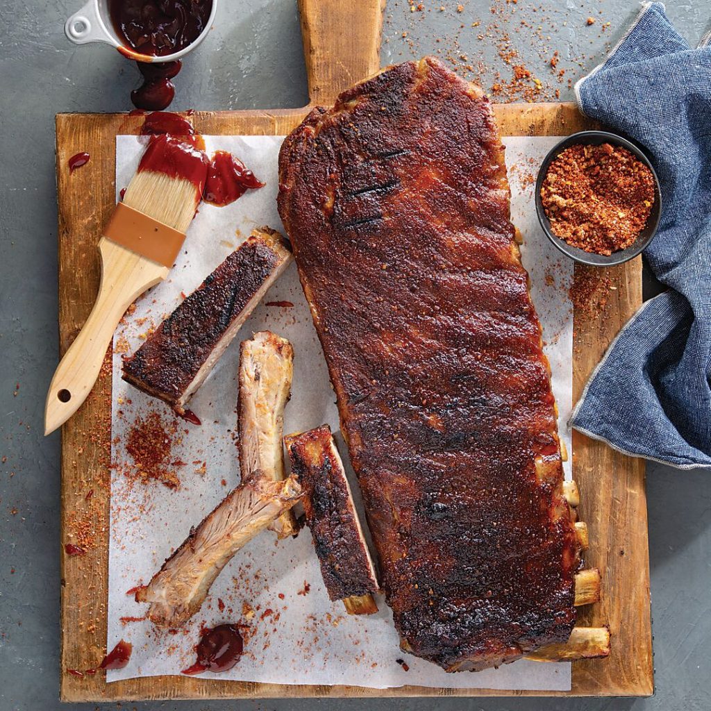 Dry-Rubbed Grilled Spareribs