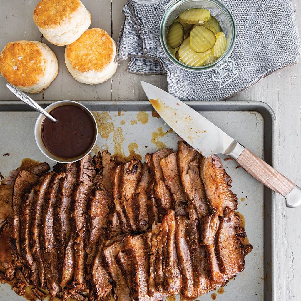 Pressure Cooker Pickle-Brined BBQ Brisket