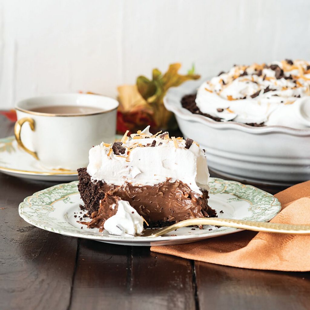 Chocolate-Coconut Custard Pie