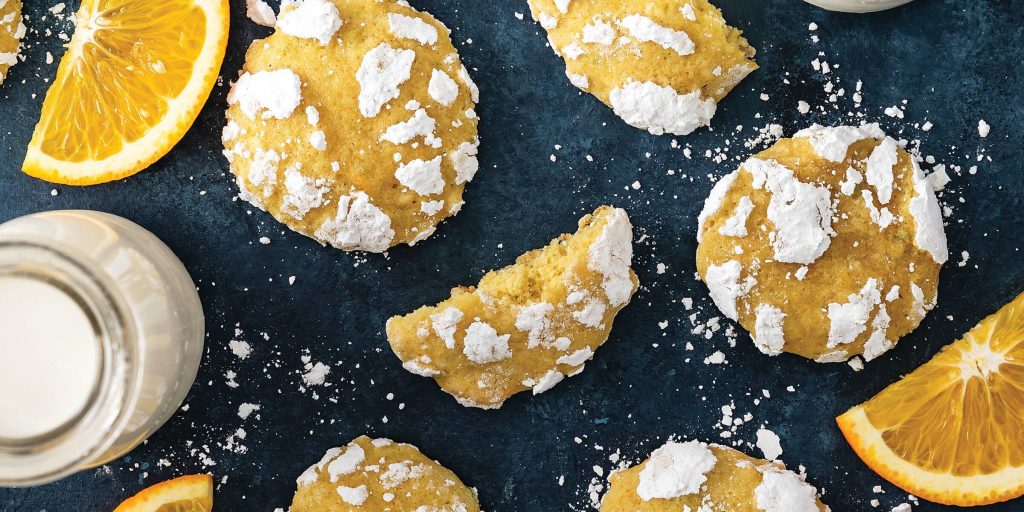 Orange Crinkle Cookies