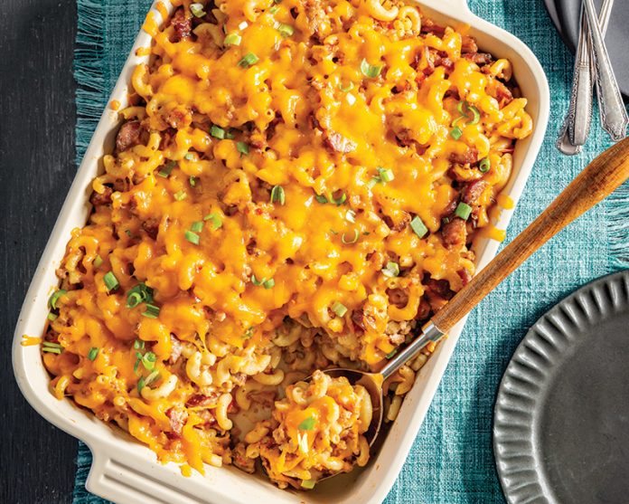 Cheesy Cajun Pasta Casserole