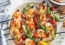 30+ Shrimp Recipes You’ll Make Again and Again Grilled Okra, Tomato, and Shrimp Skewers