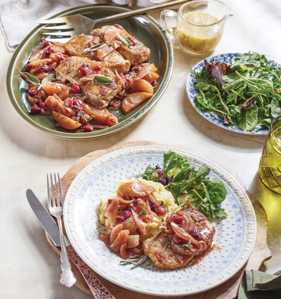 Slow Cooker Cranberry-Apple Pork Chops