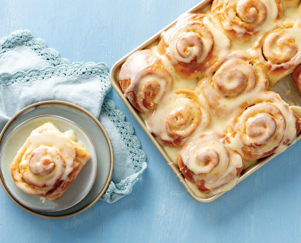 Sweet Orange Rolls with Orange-Sour Cream Glaze