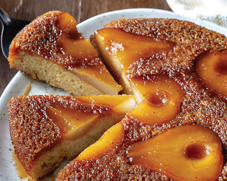 Spiced Pear Upside-Down Cake
