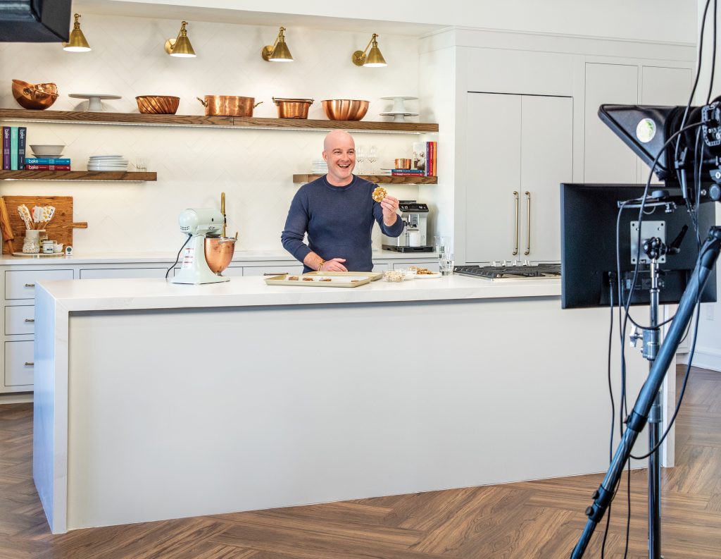 Brian Hoffman filming a recipe