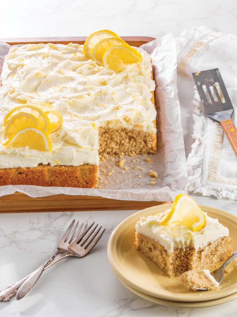 Sweet Tea Lemonade Cake with Creamy Lemonade Frosting