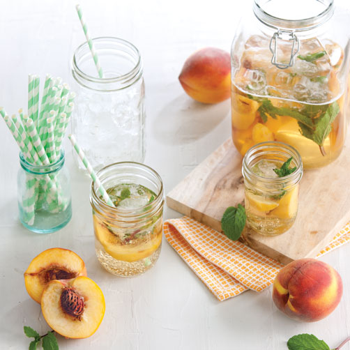 Peach-Bourbon Fizz