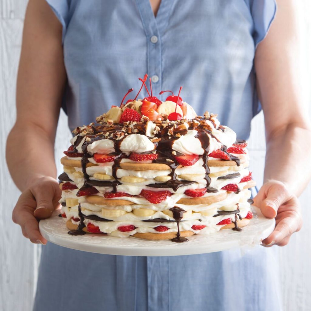 Banana Split Icebox Cake