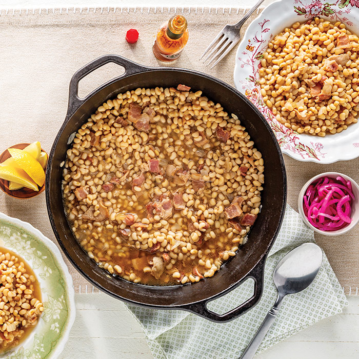 Braised Lady Peas