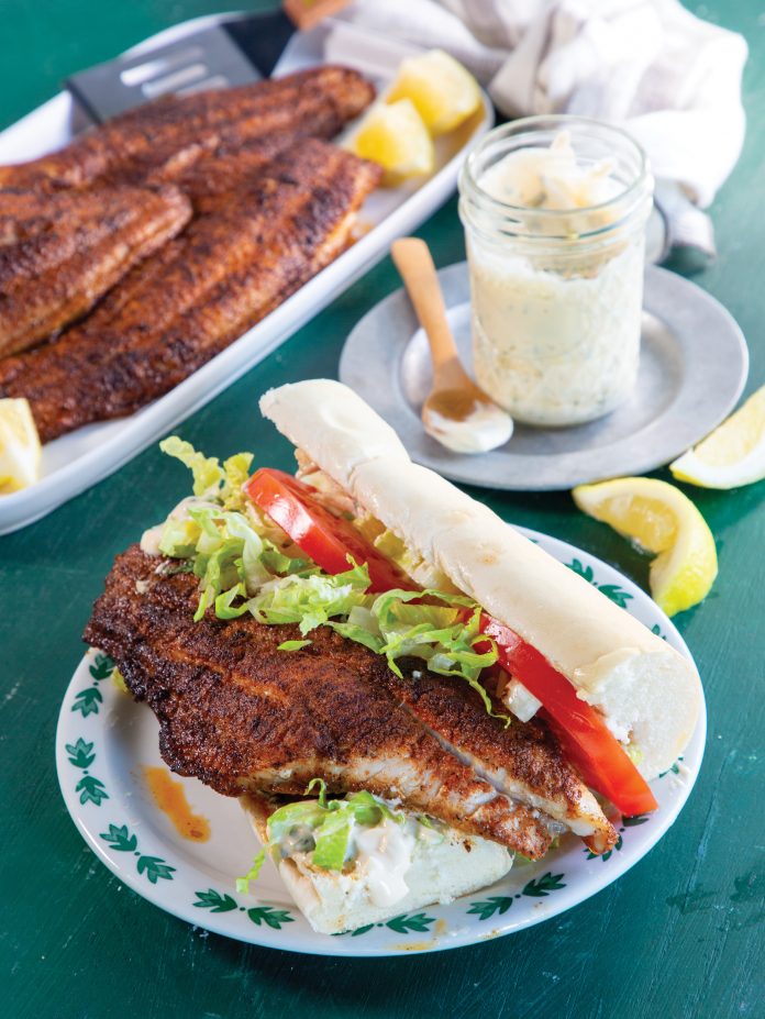 Blackened Catfish Po' Boys