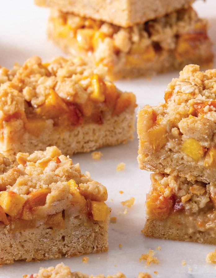 Peach Cobbler Bars