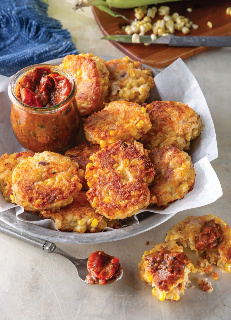 Cheesy Corn Cakes