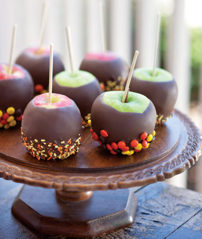 Chocolate- and Candy-Coated Apples