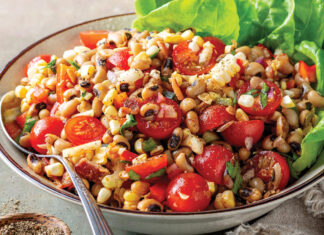 Black-Eyed Pea Salad with Smoky Sorghum Dressing Black-Eyed Pea Salad with Smoky Sorghum Dressing.