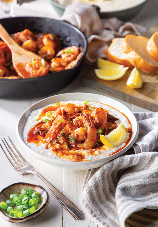 Barbecue Shrimp with Creamy Grits is a can’t-miss weeknight meal that comes together in a snap and boasts all those familiar Southern comfort food flavors. 
