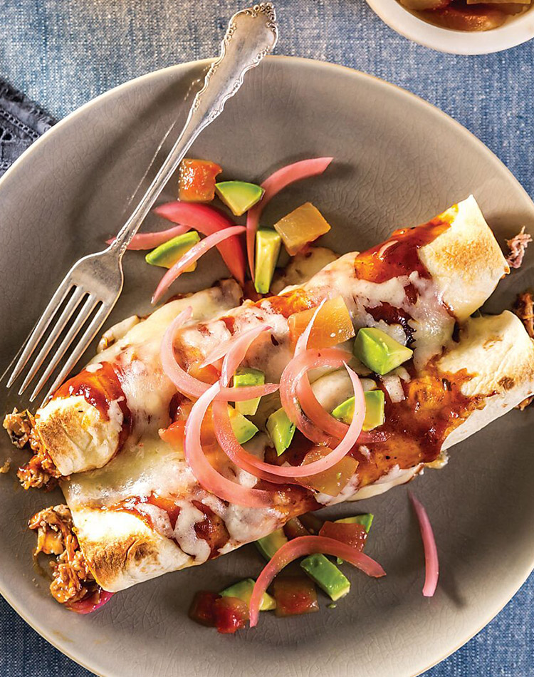 Enchilada-Style Smoked Pulled Pork