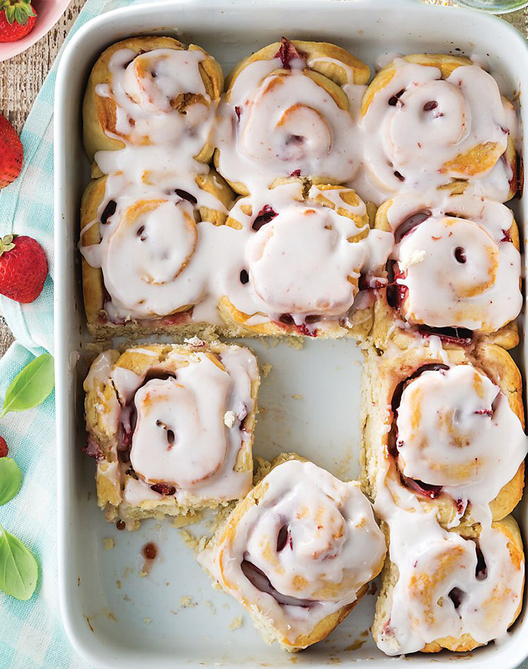 Strawberry Basil Rolls