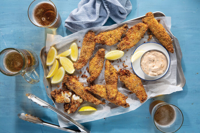 catfish This Ranch Fried Catfish gets a Ranch dredging before frying, then served with a smoky side of Spicy Tartar Sauce.
