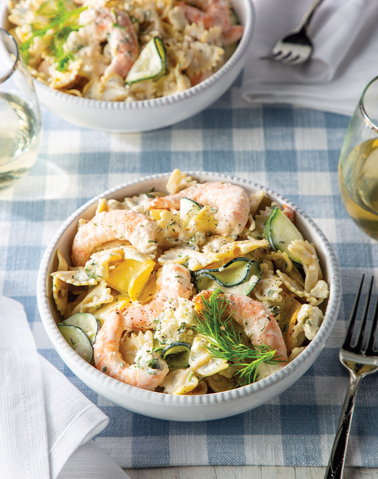 Dive into summer with our Creamy Shrimp Pasta Salad! Succulent shrimp mingle with al dente pasta shells in a dreamy, mayonnaise-based dressing kissed with lemon and dill.